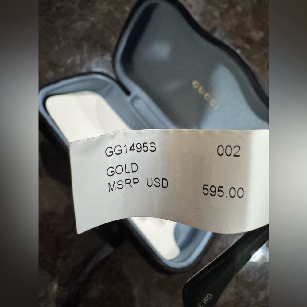 Gucci Gold Sunglasses - Picture 6 of 11